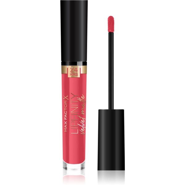 Max Factor Max Factor Lipfinity Velvet Matte mat tekoča šminka odtenek 025 Red Luxury 3,5 ml