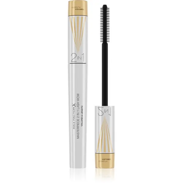 Max Factor Max Factor Masterpiece Lash Wow maskara za podaljšanje, vihanje in volumen trepalnic s krtačko 2v1 odtenek Black 7 ml