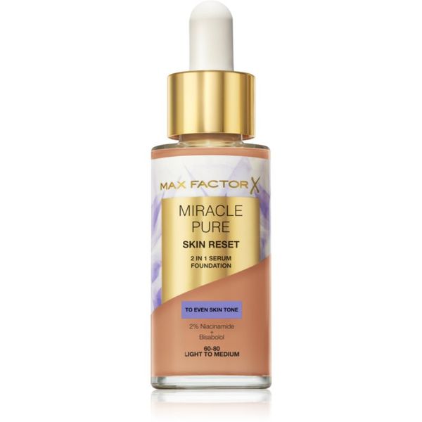 Max Factor Max Factor Miracle Pure negovalni tekoči puder odtenek 60-80 Light To Medium 30 ml