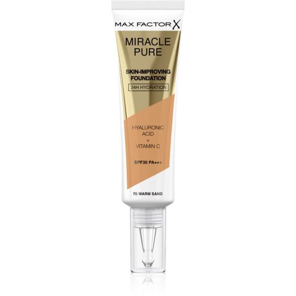 Max Factor Max Factor Miracle Pure Skin dolgoobstojen tekoči puder SPF 30 odtenek 70 Warm Sand 30 ml