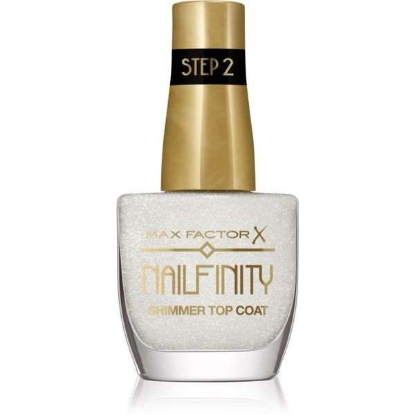 Max Factor Max Factor Nailfinity Shimmer Top Coat gel nadlak za nohte za bleščeč sijaj odtenek 102 Starry Veil 12 ml