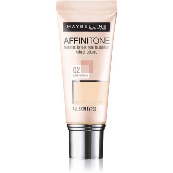 Maybelline Maybelline Affinitone vlažilni tekoči puder odtenek 02 Light Porcelain 30 ml