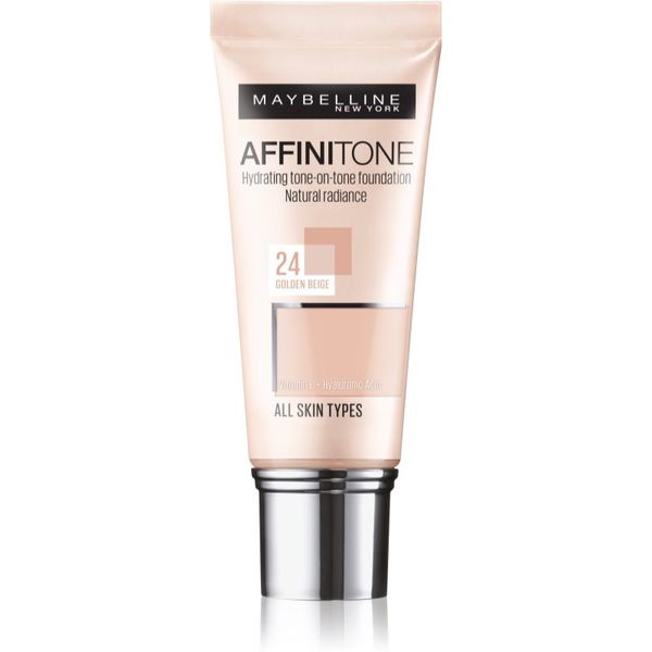 Maybelline Maybelline Affinitone vlažilni tekoči puder odtenek 24 Golden Beige 30 ml