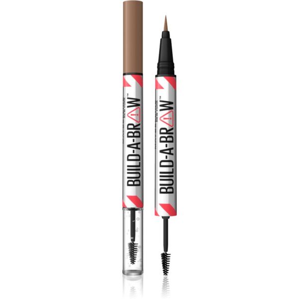 Maybelline Maybelline Build-A-Brow obojestranski svinčnik za obrvi za fiksacijo in obliko odtenek 255 Soft Brown 1 kos