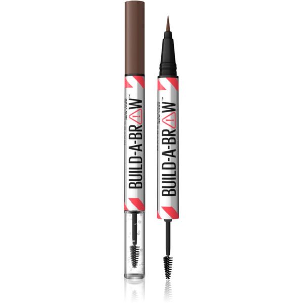 Maybelline Maybelline Build-A-Brow obojestranski svinčnik za obrvi za fiksacijo in obliko odtenek 257 Medium Brown 1 kos