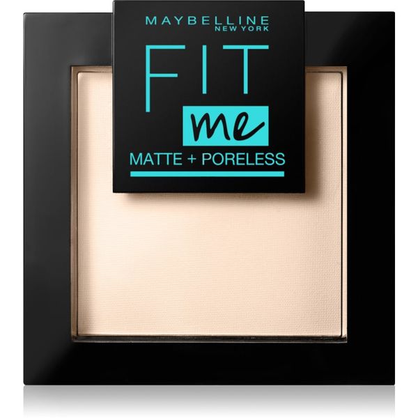 Maybelline Maybelline Fit Me! Matte+Poreless matirajoči puder odtenek 120 Classic Ivory 9 g