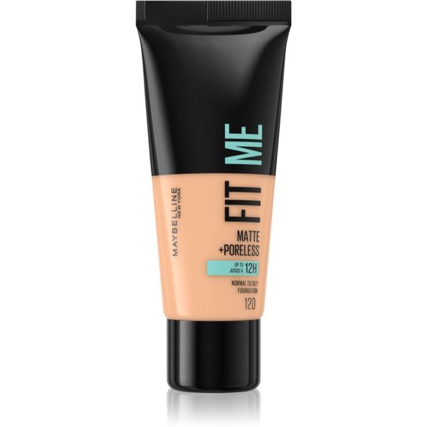 Maybelline Maybelline Fit Me! Matte+Poreless matirajoči tekoči puder za normalno in mastno kožo odtenek 120 Classic Ivory 30 ml