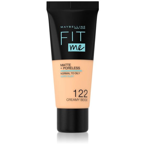 Maybelline Maybelline Fit Me! Matte+Poreless matirajoči tekoči puder za normalno in mastno kožo odtenek 122 Creamy Beige 30 ml