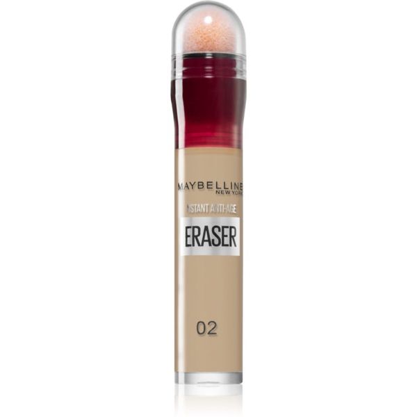 Maybelline Maybelline Instant Anti Age Eraser tekoči korektor z aplikatorjem z gobico odtenek 02 Nude 6,8 ml