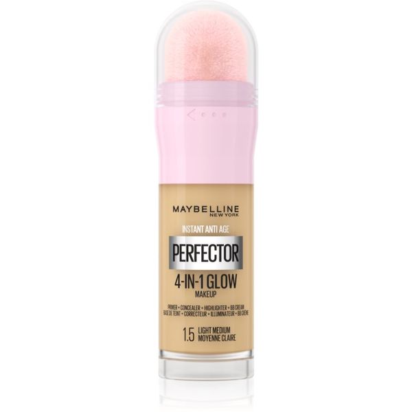 Maybelline Maybelline Instant Perfector 4-in-1 posvetlitveni tekoči puder za naraven videz odtenek 1.5 Light Medium 20 ml