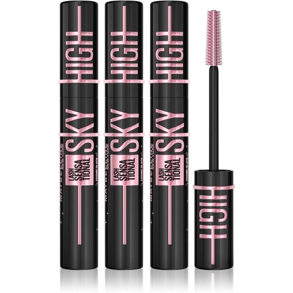 Maybelline Maybelline Lash Sensational Sky High Cosmic Black maskara za podaljšanje ekstra črna 3x7,2 ml