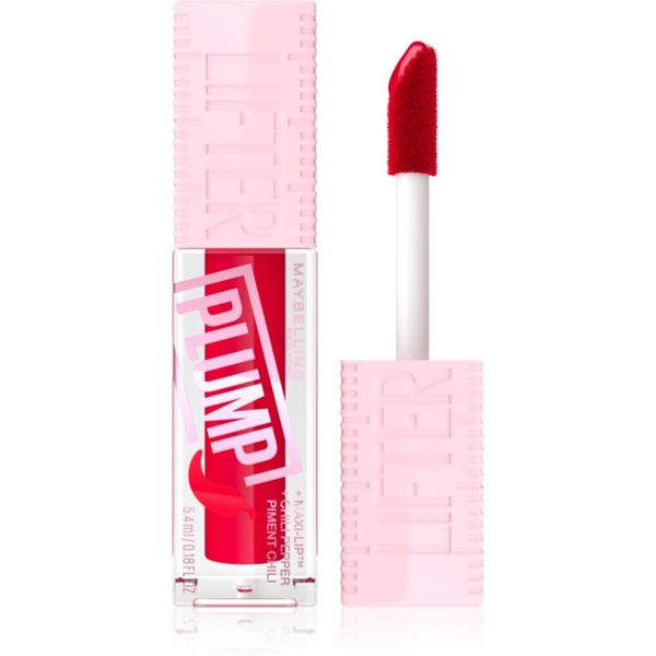 Maybelline Maybelline Lifter Plump sijaj za ustnice z učinkom povečanja odtenek 004 Red Flag 5,4 ml