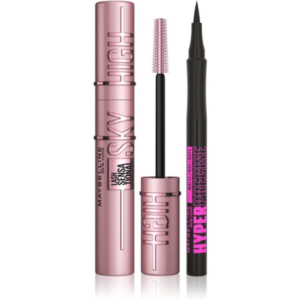 Maybelline Maybelline Make-Up Set maskara in črtalo za oči 2x1 kos
