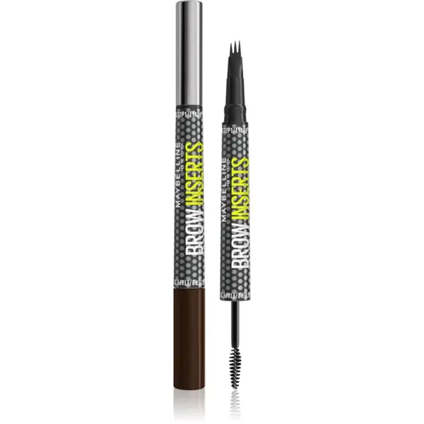 MAYBELLINE NEW YORK MAYBELLINE NEW YORK Brow Inserts tekoče črtalo za obrvi s krtačko 2v1 odtenek 4.5 Ash Brown 1.25 ml