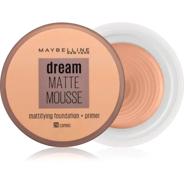 MAYBELLINE NEW YORK MAYBELLINE NEW YORK Dream Matte Mousse matirajoči tekoči puder odtenek 20 Cameo 18 ml