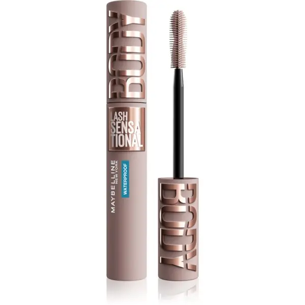 MAYBELLINE NEW YORK MAYBELLINE NEW YORK Lash Sensational Body Waterproof voluminozna maskara vodoodporna odtenek Black 9.75 ml