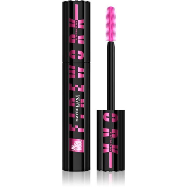 MAYBELLINE NEW YORK MAYBELLINE NEW YORK Lash Sensational Electro Black maskara za podaljšanje, privihanje in volumen trepalnic ekstra črna 10 ml