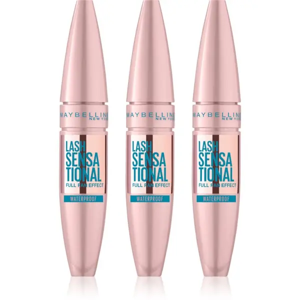 MAYBELLINE NEW YORK MAYBELLINE NEW YORK Lash Sensational vodoodporna maskara za podaljšanje, privihanje in volumen odtenek Black