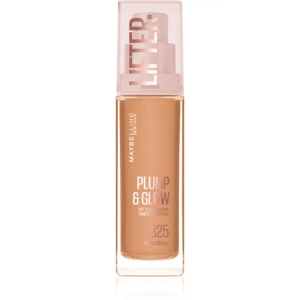 MAYBELLINE NEW YORK MAYBELLINE NEW YORK Lifter Plump & Glow posvetlitveni tekoči puder za naraven videz odtenek 325 30 ml