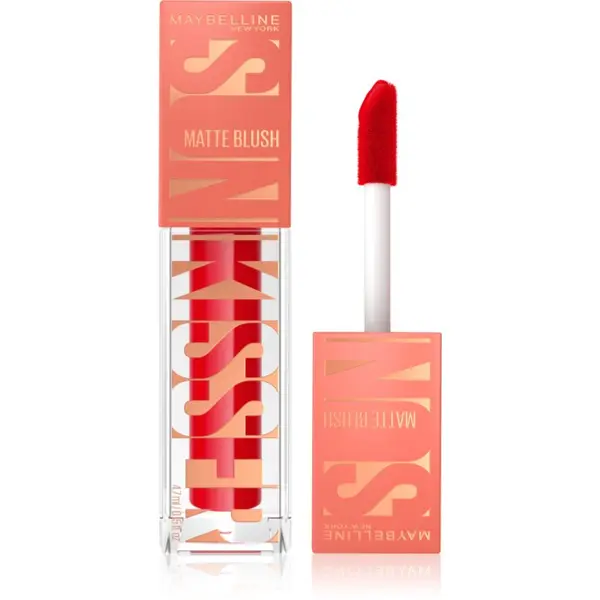 MAYBELLINE NEW YORK MAYBELLINE NEW YORK Sunkisser Matte tekoče rdečilo z mat učinkom odtenek 36 Spicy Red 4.7 ml