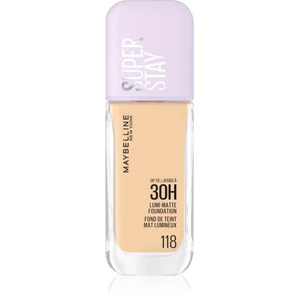 MAYBELLINE NEW YORK MAYBELLINE NEW YORK SuperStay Lumi-Matte lahki tekoči puder za dolgoobstojen učinek odtenek 118 35 ml