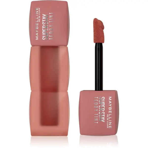 MAYBELLINE NEW YORK MAYBELLINE NEW YORK SuperStay Teddy Tint dolgoobstojna šminka z mat učinkom odtenek 100 Kitten Hell 5 ml