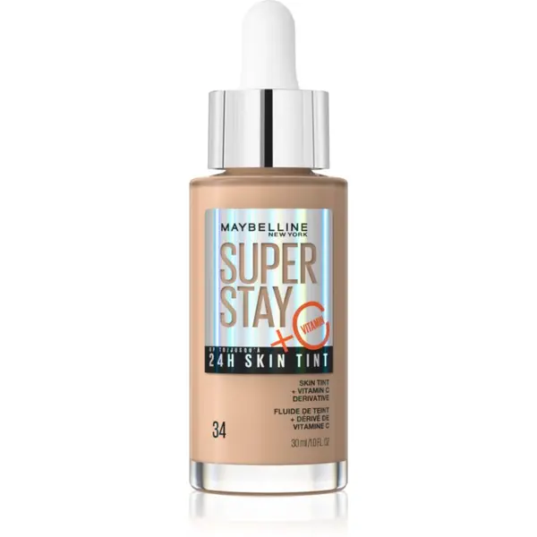 MAYBELLINE NEW YORK MAYBELLINE NEW YORK SuperStay Vitamin C Skin Tint serum za poenotenje tona kože odtenek 34 30 ml