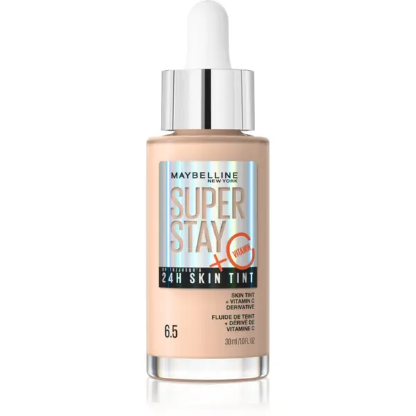 MAYBELLINE NEW YORK MAYBELLINE NEW YORK SuperStay Vitamin C Skin Tint serum za poenotenje tona kože odtenek 6.5 30 ml