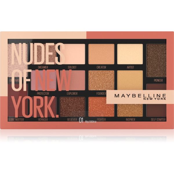 Maybelline Maybelline Nudes Of New York paleta senčil za oči 18 g