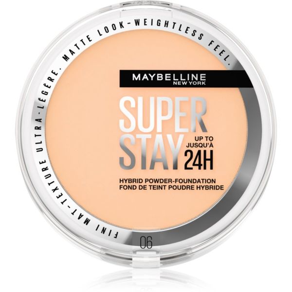 Maybelline Maybelline SuperStay 24H Hybrid Powder-Foundation kompaktni pudrasti make-up za mat videz odtenek 06 9 g