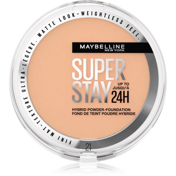 Maybelline Maybelline SuperStay 24H Hybrid Powder-Foundation kompaktni pudrasti make-up za mat videz odtenek 21 9 g