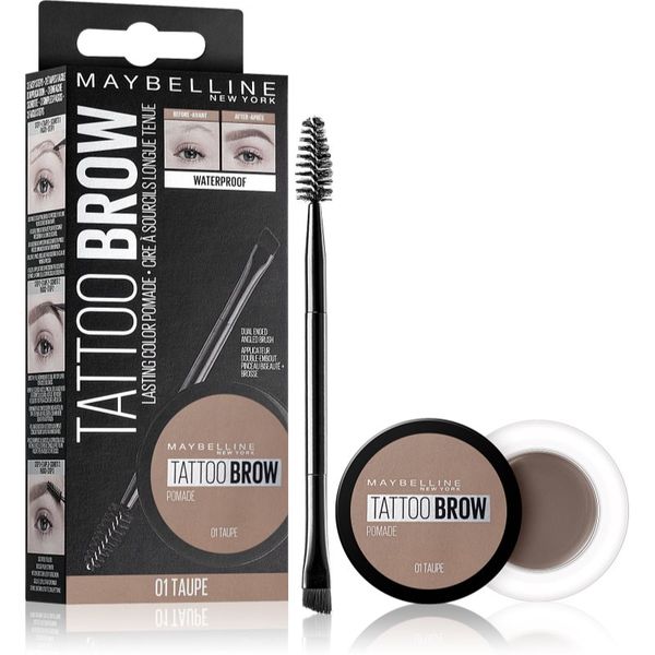 Maybelline Maybelline Tattoo Brow gelasta pomada za obrvi odtenek 01 Taupe