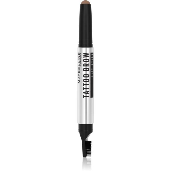 Maybelline Maybelline Tattoo Brow Lift Stick samodejni svinčnik za obrvi s čopičem odtenek 02 Soft Brown 1 g