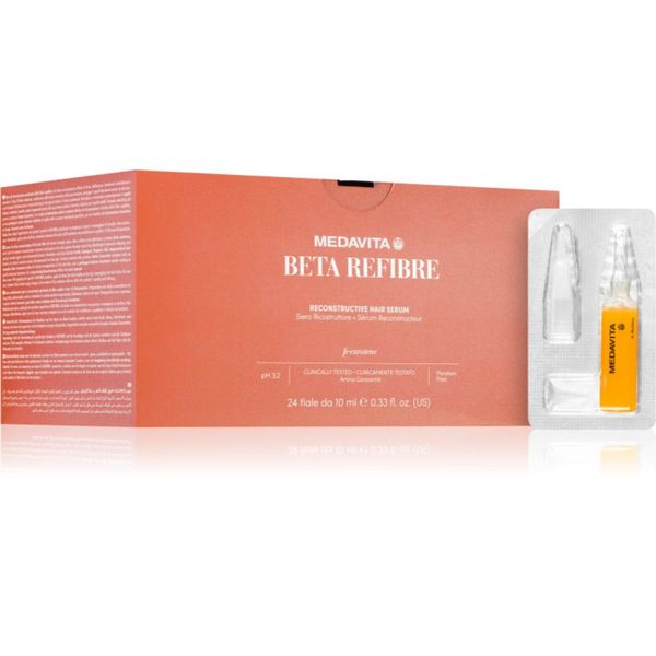 Medavita Medavita Beta Refibre Reconstructive Hair Serum preoblikovalni serum za lase 24x10 ml