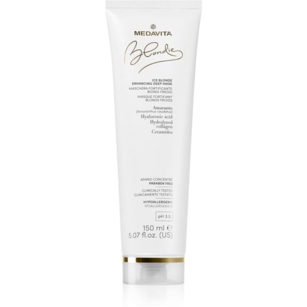 Medavita Medavita Blondie Ice Blonde Enhacing Deep Mask globinsko hranilna maska za hladne blond odtenke 150 ml