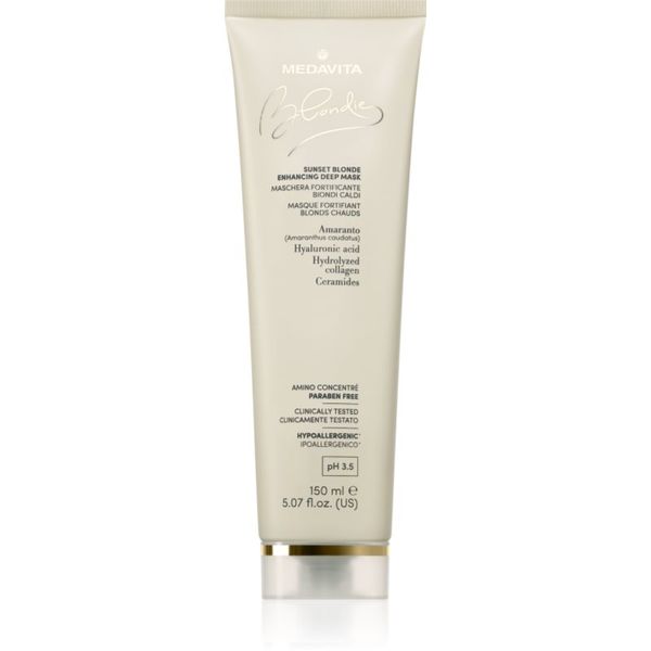 Medavita Medavita Blondie Sunset Blonde Enhancing Deep Mask intenzivna maska za blond lase in lase s prameni 150 ml