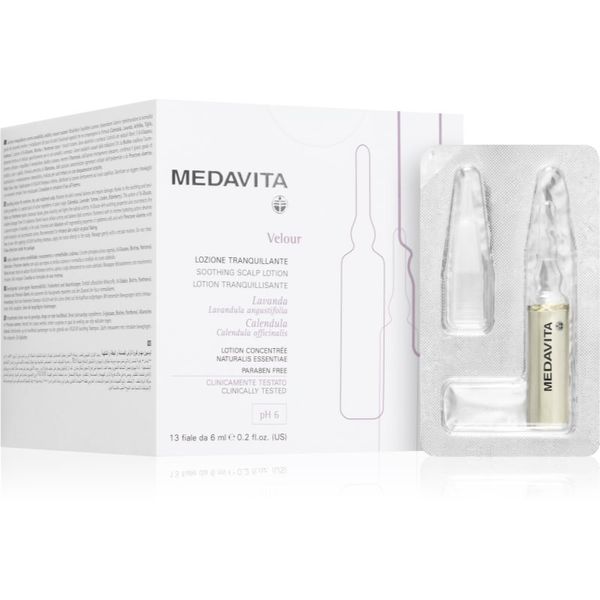 Medavita Medavita Velour Soothing Scalp Lotion intenzivna pomirjajoča nega za lase 12x6 ml