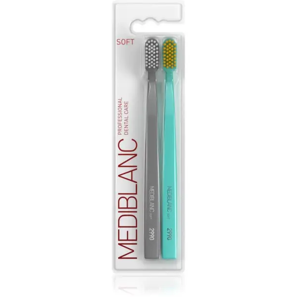MEDIBLANC MEDIBLANC 2990 Soft zobne ščetke soft Grey, Blue 2 kos
