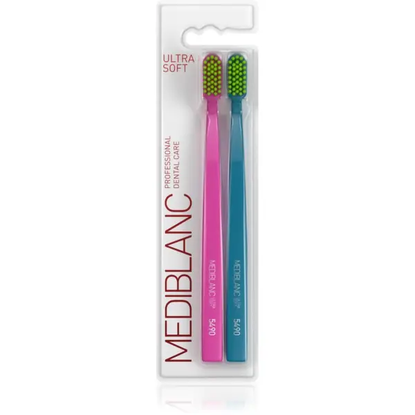 MEDIBLANC MEDIBLANC 5490 Ultra Soft zobne ščetke ultra soft Pink, Blue 2 kos