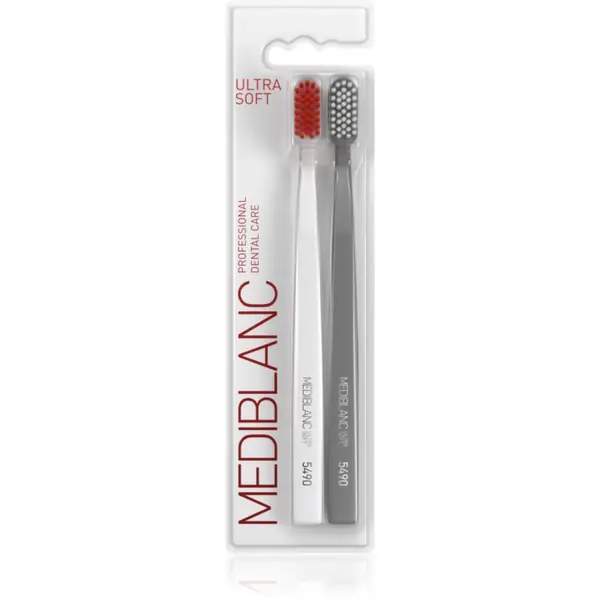 MEDIBLANC MEDIBLANC 5490 Ultra Soft zobne ščetke ultra soft White, Grey 2 kos