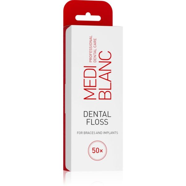MEDIBLANC MEDIBLANC Dental Floss For Braces zobna nitka za zobne aparate in vsadke 50 kos