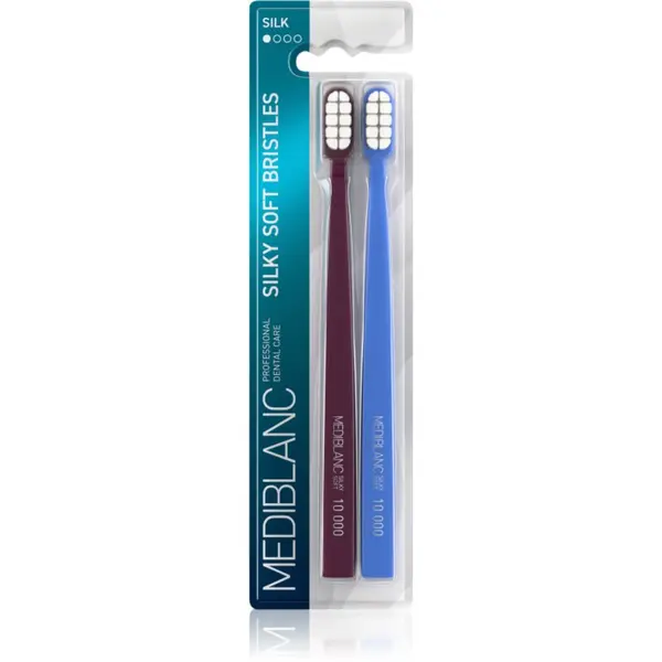 MEDIBLANC MEDIBLANC Toothbrush Silk zobna ščetka z mehkimi ščetinami 2 kos