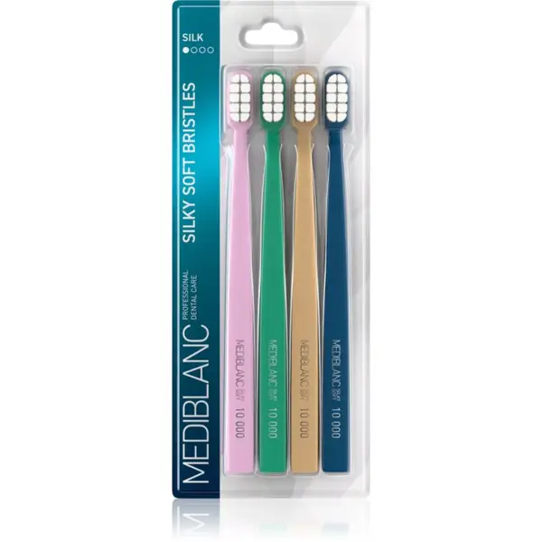 MEDIBLANC MEDIBLANC Toothbrush Silk zobna ščetka z mehkimi ščetinami 4 kos