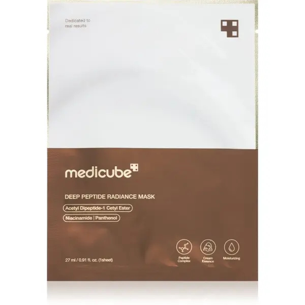 Medicube medicube Deep Peptide Radiance Mask vlažilna tekstilna maska povečujoč prožnost kože 27 ml