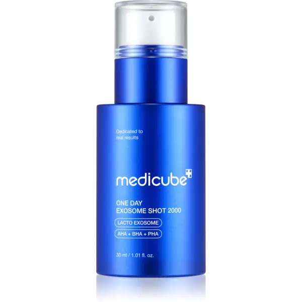 Medicube Medicube One Day Exosome Shot 2000 intenzivni regeneracijski serum za posvetlitev in zgladitev kože 30 ml