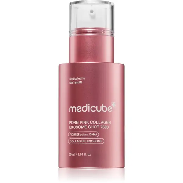 Medicube medicube PDRN Pink Exosome Shot Serum 7500 regeneracijski serum za obraz za glajenje kože in zmanjšanje por 30 ml