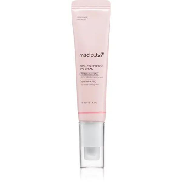 Medicube medicube PDRN Pink Peptide Eye Cream intenzivna krema za okoli oči proti gubam, zabuhlosti in temnim kolobarjem 30 ml