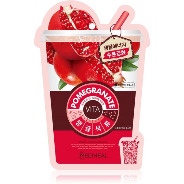 MEDIHEAL MEDIHEAL Vita Mask Pomegranate vlažilna tekstilna maska s kolagenom 20 ml