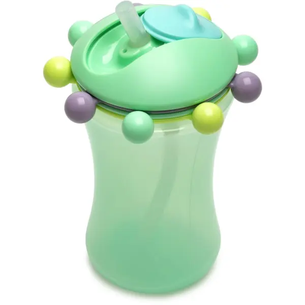 Melii Melii Abacus Straw Sippy Cup skodelica s slamico Mint 340 ml