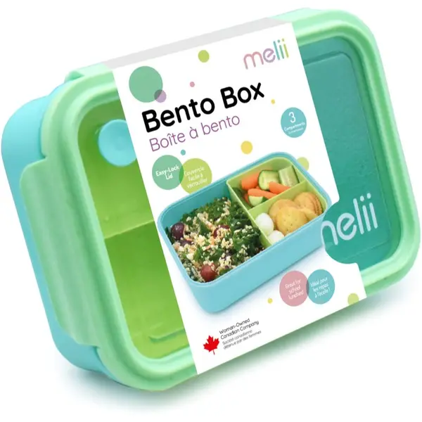 Melii Melii Bento Box škatla za malico Blue, Mint, Lime 1250 ml